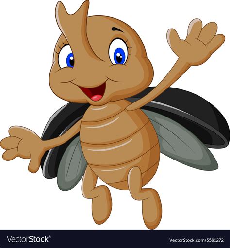 Cute Beetle Cartoon