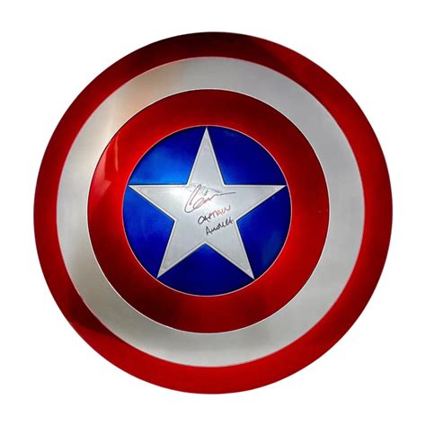 Chris Evans Autographed Captain America Avengers Sheld Beckett And Fanat Bg Autographs