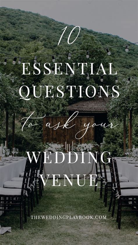 10 Essential Questions To Ask Your Wedding Venue Wedding Venue