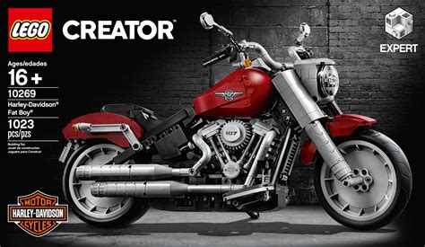 Lego Creator Expert Motorcycle Harley Davidson Fat Boy I Thj
