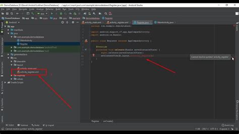 How To Cannot Resolve Symbol Activity On Android Studio YouTube