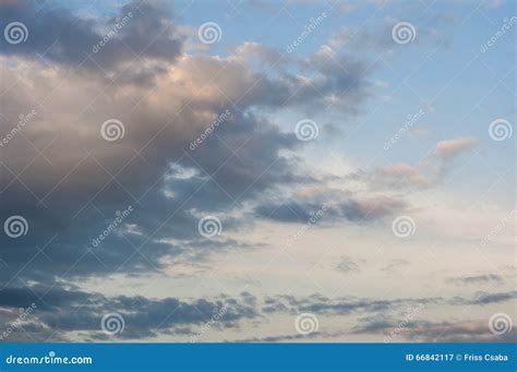 Cloudy Late Afternoon Sky Stock Image Image Of Nature 66842117