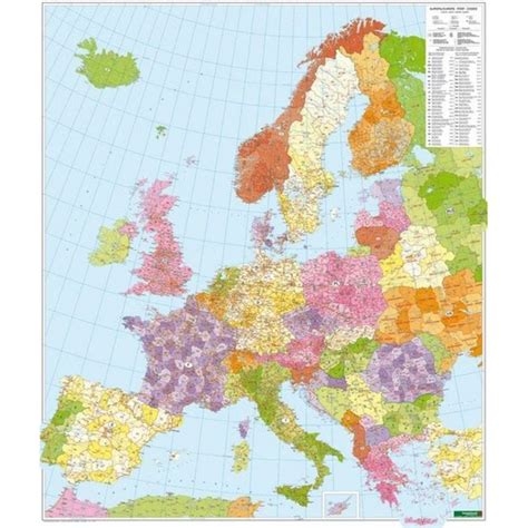 Maps Wall Maps Europe Postcode Map My XXX Hot Girl
