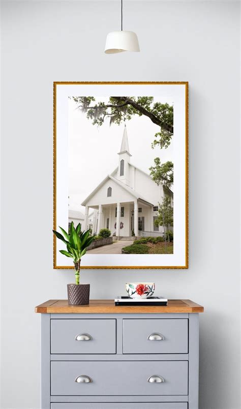 First Presbyterian Church Ocean Springs Photo White Church Etsy