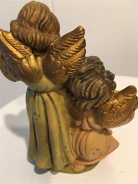 Figurine Two Angels Made In Italy ~ Fontanini Cherubs ~ Vintage Angels