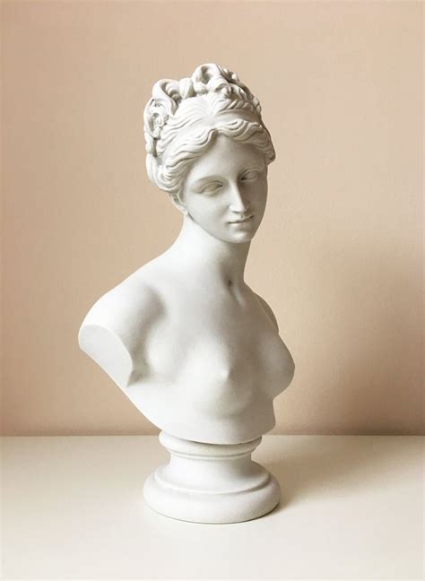 Venus Bust Sculpture Greek Statue Of Aphrodite With The Apple Etsy Greek Statues Greek