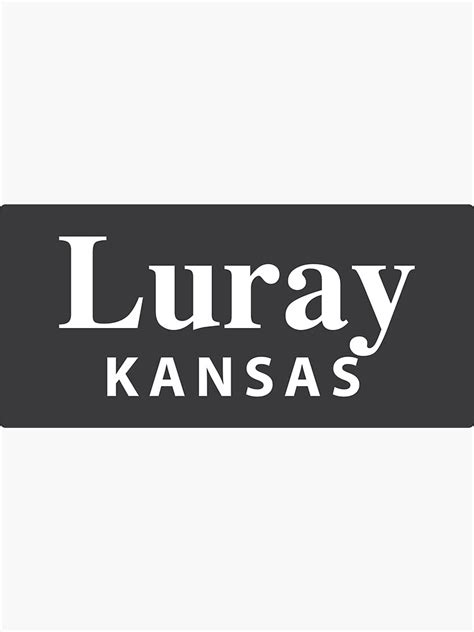 Luray Kansas Sticker For Sale By Everycityxd2 Redbubble