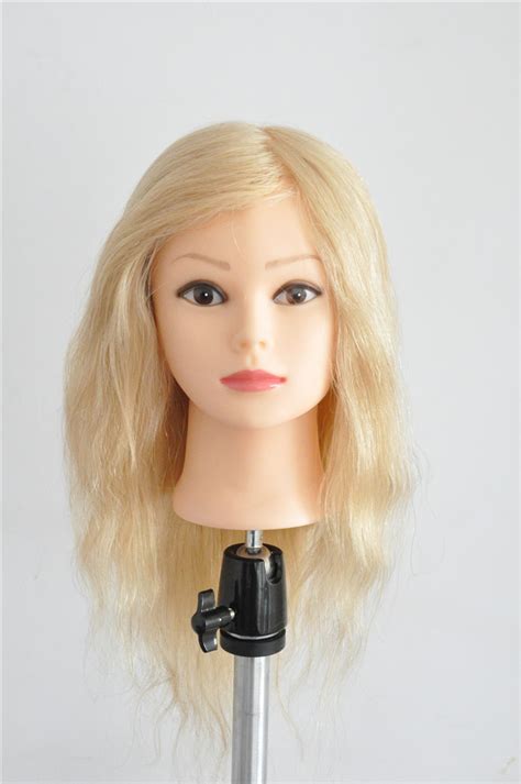 Mannequin Head Salon 100 Real Hair 22 Blonde Training Hairdressing