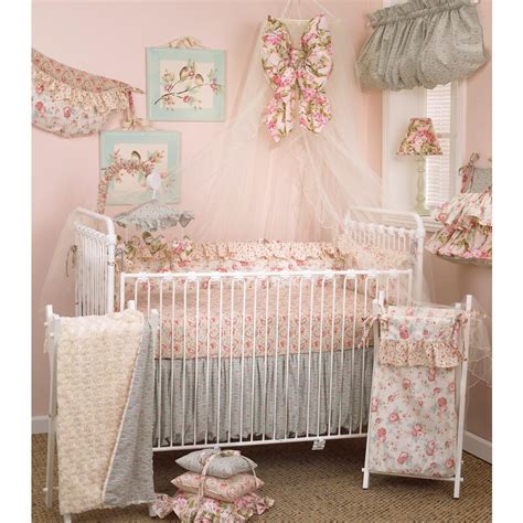 | cotton tale here kitty kitty 6pc crib bedding set. Cotton Tale Designs Tea Party Floral 4-Piece Crib Bedding ...