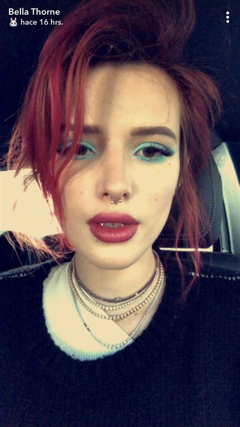 Bella Thorne Via Instagram Stories 28022018 Bella Thorne Colorful Makeup Chokers Necklace