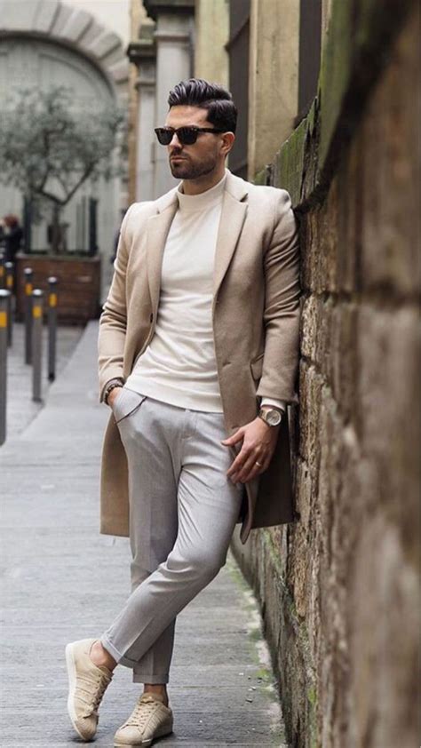 Grey Suit Trouser Mens Fashion Wear With Beige Suit Jackets And