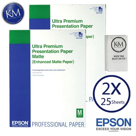 Epson Ultra Premium Presentation Paper Matte 17 X 22 50 Sheets 2