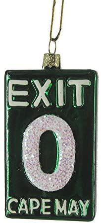 Exit 0 Glass Cape May Ornament Winterwood Gift Christmas Shoppes