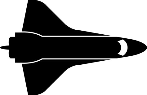 Spaceship Svg Silhouette Space Shuttle Icon Png Clipart Full Size