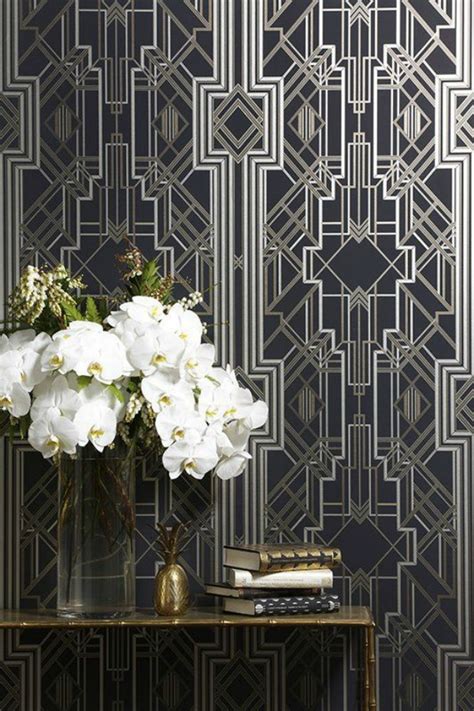 Interior Design Trend Art Deco Wallpaper And Wall Stencils