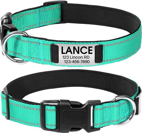 Joytale Personalized Dog Collar With Engraved Slide On Id