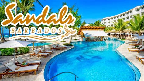 sandals barbados full all inclusive resort tour detailed walk through and information of