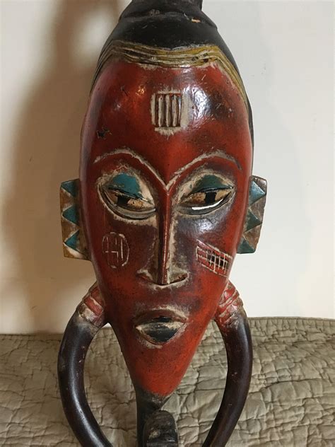Traditional Hand Carved Ghanian African Mask