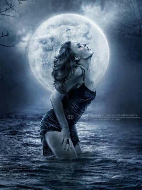 Werewolves And Vampires Female Werewolves Dark Fantasy Art Fantasy Art