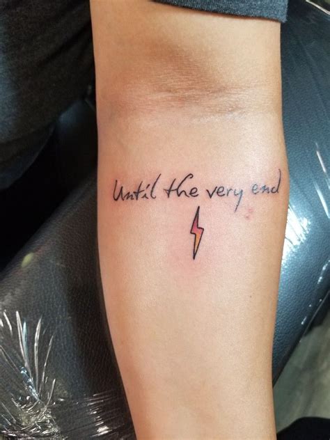 We rounded up the top 79 funny, brilliant, and inspiring quotes that all potterheads know and love. Until the very end- Harry Potter | Harry potter quotes tattoo, Harry potter tattoos, Small quote ...