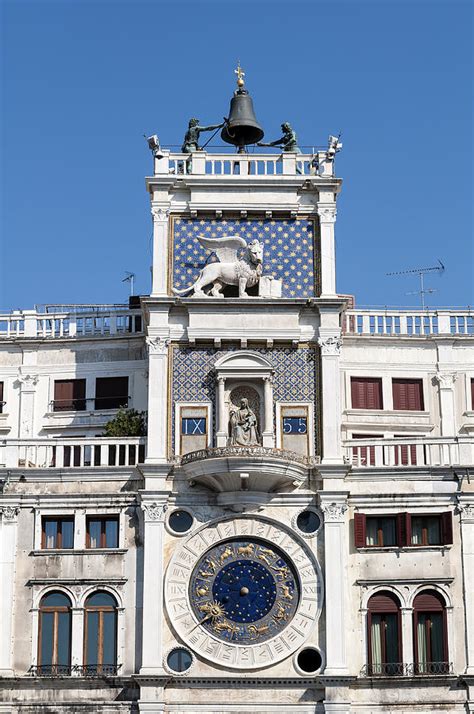 Clock Tower Building Venice Photograph By Fernando Barozza Fine Art