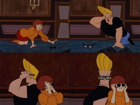 Scooby Doo Velma And Johnny Bravo Switch Glasses By Dlee1293847 On Deviantart