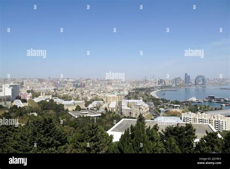 View Of Baku Bakı Absheron Peninsula Azerbaijan Azərbaycan Asia