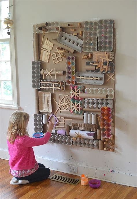 Make An Awesome Recycled Materials Art Wall Crafts From Recycled Materials Recycled Material