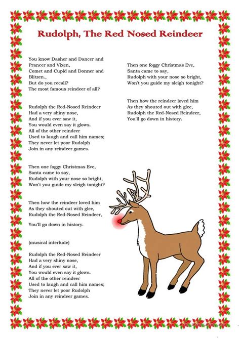 Rudolph The Red Nosed Reindeer Poem