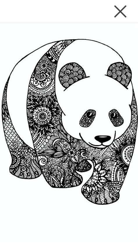 Panda Zentangle Zentangle Art Panda Art Mandala Design Art