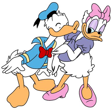 Donald Duck And Daisy Duck Kissing