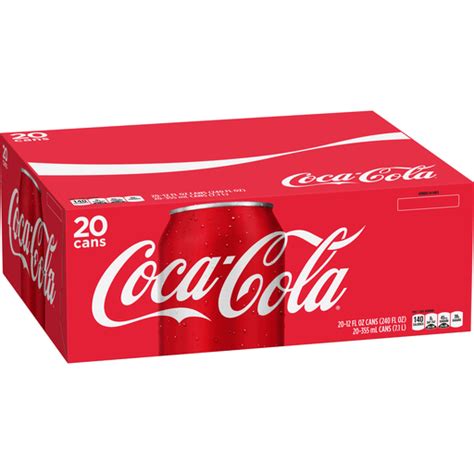 Coca Cola Cans 12 Fl Oz 20 Pack Cola Edwards Food Giant