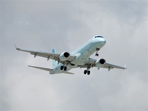 Modern Passenger Jet In Flight Stock Image Image Of Passenger Trip