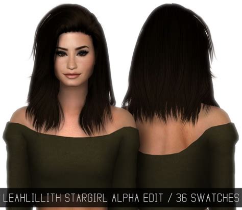 Leahlillith Stargirl Hair Alpha Edit At Simpliciaty Sims 4 Updates
