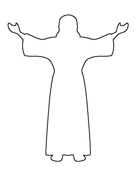 Image Result For Jesus Outline Drawing Jesus Coloring Pages Free