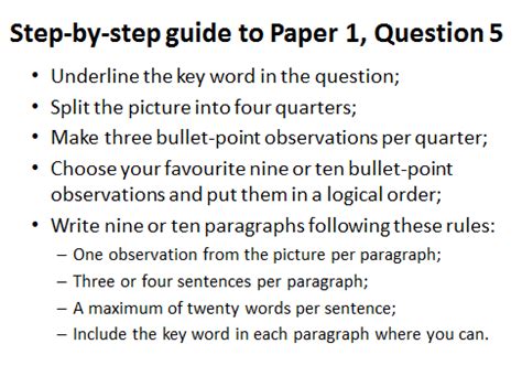 Start studying english language paper 2, question 5. This much I know about…a step-by-step guide to the writing ...