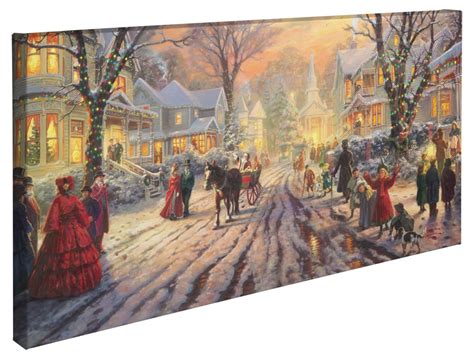 Victorian Christmas Carol A 16 X 31 Gallery Wrapped Canvas