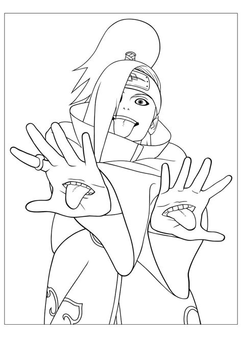 Coloriage Personnage Naruto à Imprimer