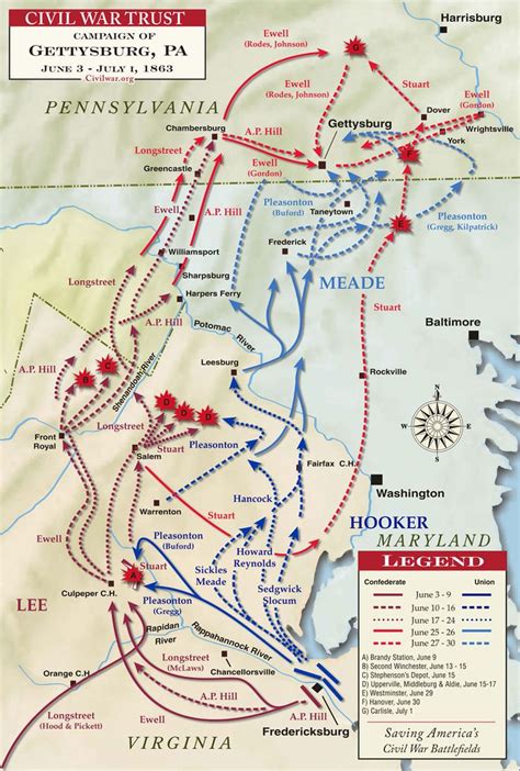 Gettysburg Campaign June 3 To July 1 1863 Civil War American