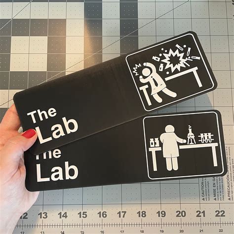 The Lab Sign Laboratory 3D Printed Sign Lab Door Sign Etsy