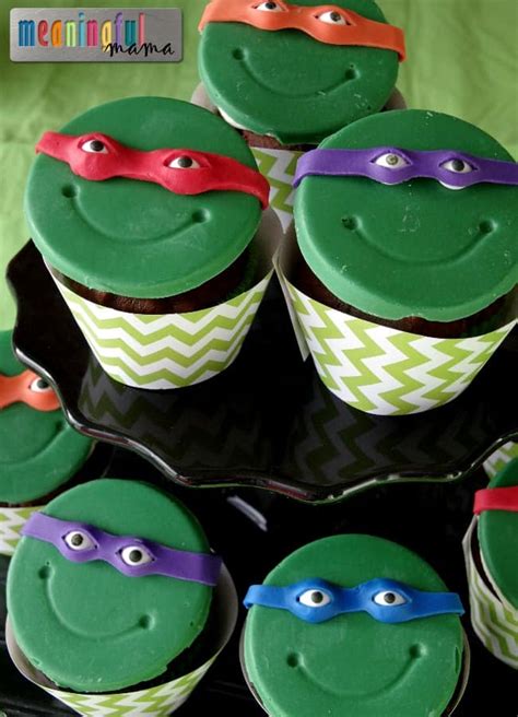 Make A Ninja Turtle Cupcakes