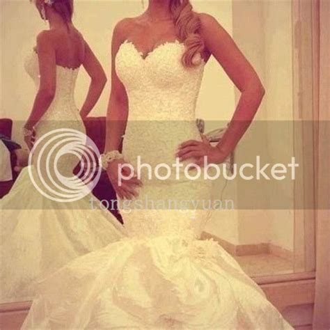 2014 New Custom Sweetheart Sleeveless Backless Mermaid Bridal Wedding