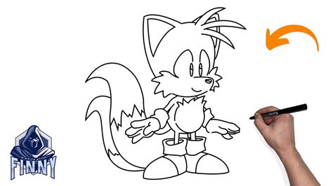How To Draw Tails Classic Step By Step Easy Youtube
