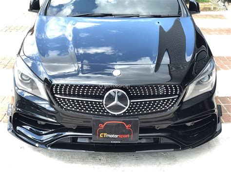 Mercedes Benz Cla Cla45 W117 Installed Diamond Style Front Grill