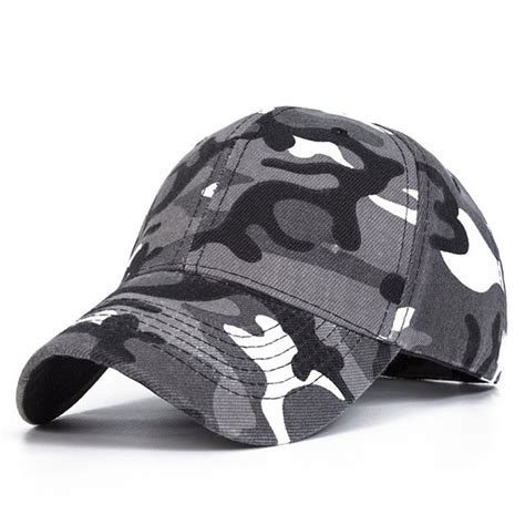 Snow Camo Baseball Caps Men Summer Mesh Cap Tactical Camouflage Hat For
