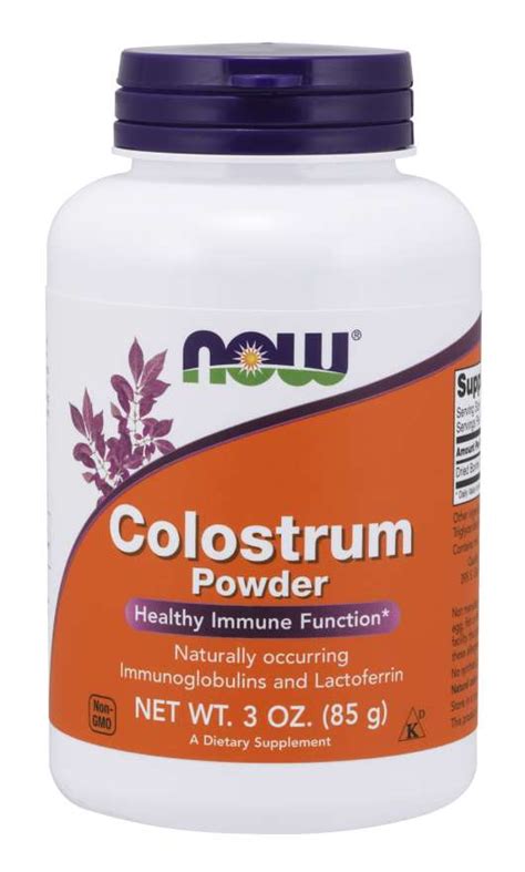 The following sections will look at these. Colostrum Powder | NOW Colostrum Powder