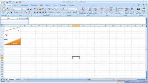 How To Divide A Cell In Excel Horizontally