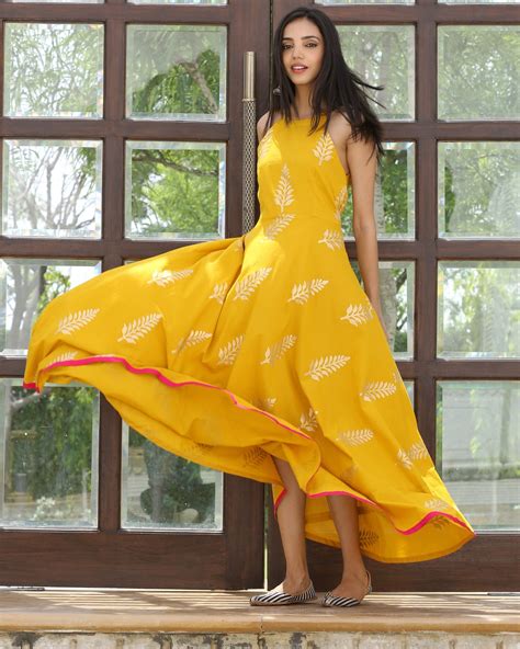 Mango Yellow Halter Maxi Dress By Ambraee The Secret Label