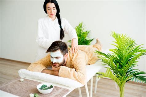 Man Getting A Massage Stock Photo Image Of Body Relaxing