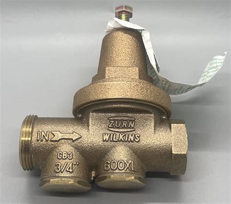 Zurn Wilkins Model 34 600xl 34 Water Pressure Reducing Brass Valve